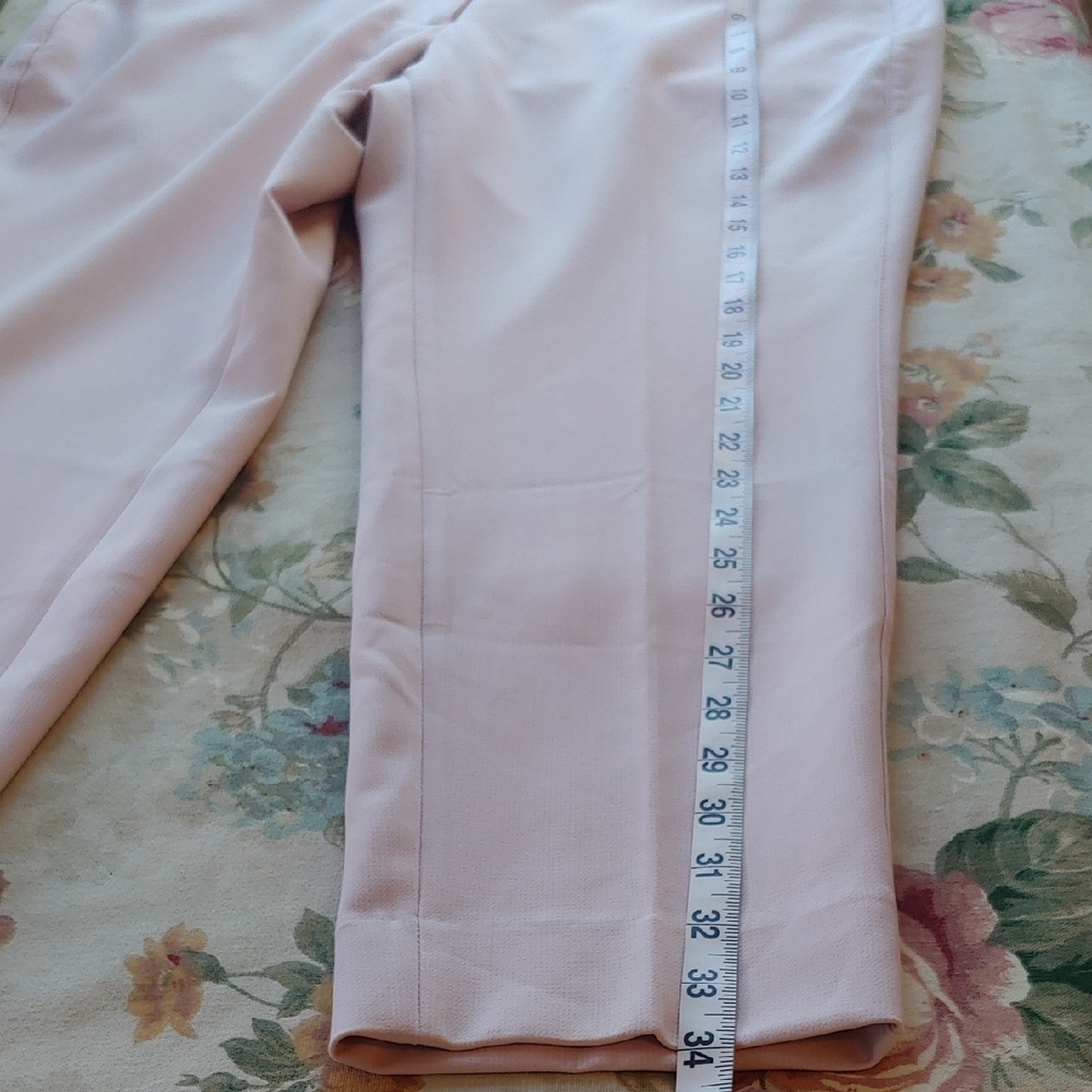 White House Black Market Slim Ankle Pants in Light Pink Women's size 12 Short - Picture 10 of 14